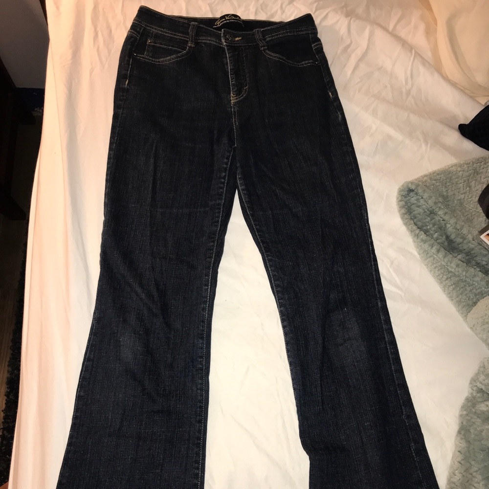 Boot cut blue jeans